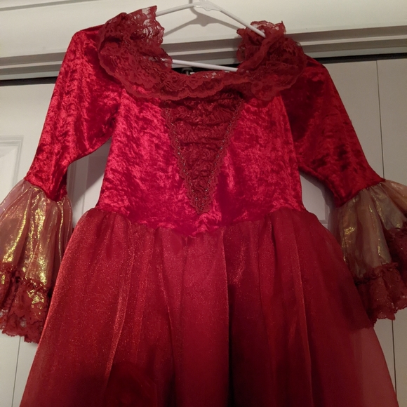 Walt Disney World Vintage Belle Dress with over cape and detachable hood! - Picture 2 of 11
